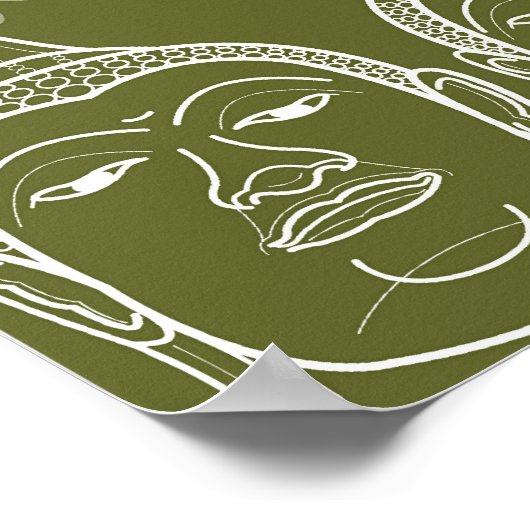 Buddha Zen Modern Pattern Custom Poster (Hoek)