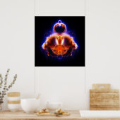 Buddhabrot Map Mandelbrot Set Gautama Buddha Poster (Keuken)