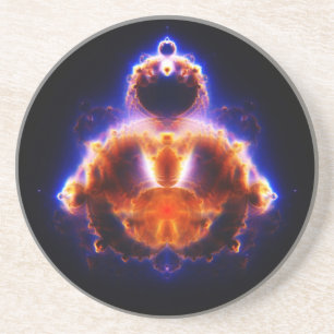 Buddhabrot Map Mandelbrot Set Gautama Buddha Zandsteen Onderzetter