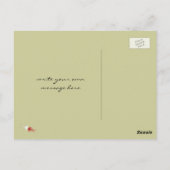 Buddha's Head Gele Gezicht Offset Moderne Pop Stip Briefkaart (Achterkant)