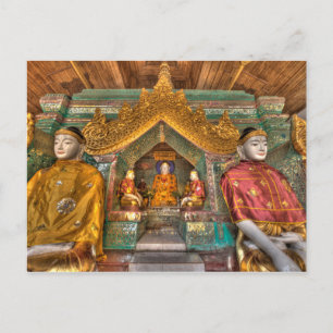 Buddha's In Een Tempel Briefkaart