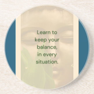 BuddhaToday V2 - #11. "Zet het hier neer" Onderzet Zandsteen Onderzetter