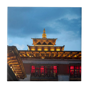 Buddhist Dzong Roof Tegeltje
