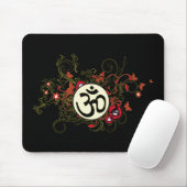 Buddhist Floral Om Muismat (Met muis)