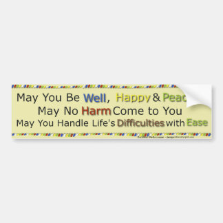 Buddhist Metta Chant Bumpersticker