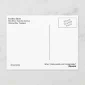 Buddhist Monk Thailand Briefkaart (Achterkant)