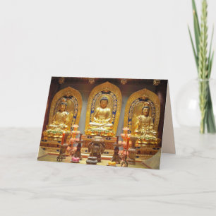 Buddhist shrine greeting card kaart