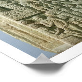 Buddhist stupa, Nagarjunakonda (kalksteen) Poster (Hoek)