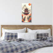 Buddhist Temple Canvas Print (Insitu (Slaapkamer))
