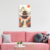 Buddhist Temple Canvas Print (Insitu (Woonkamer))