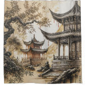 Buddhist Temple Douchegordijn (Voorkant)