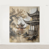 Buddhist Temple Wandkleed (Voorkant)