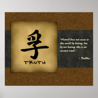 Buddhist Truth Quote Custom Poster