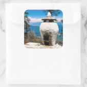 Buddhist Worship Site Vierkante Sticker (Tas)