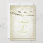 Budding Branches with Birds  III Invitation Kaart (Voorkant)