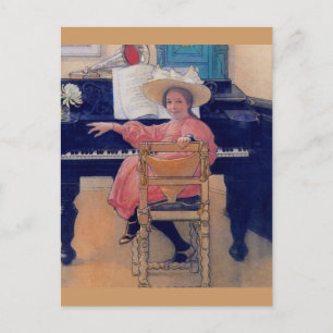 Budding Piano Diva Briefkaart