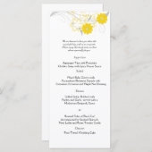 Budding Romance dans le menu Mariage jaune (Devant / Derrière)