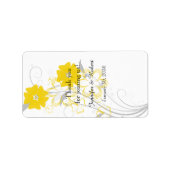 Budding Romance Jaune Mariage Étiquette à lèvres (Devant)