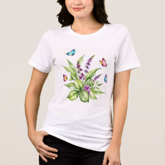 Buddleja bloemen Tri-Blend shirt