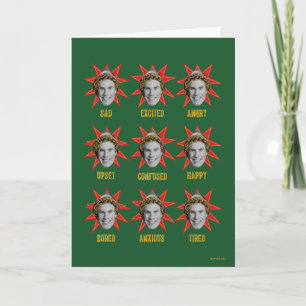 Buddy de Elf Emoties Kaart
