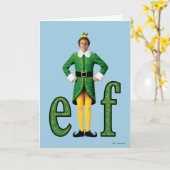 Buddy de Elf Film Logo Kaart (Gele Bloem)