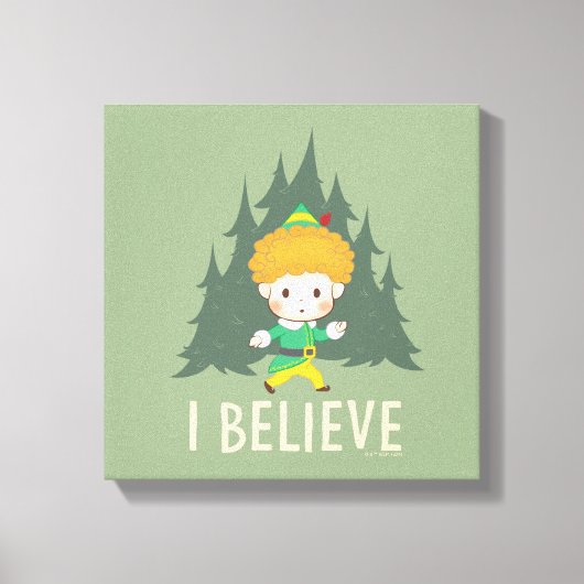 Buddy de Elf geloof ik Canvas Afdruk (Voorkant)