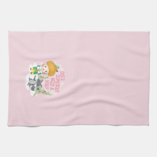 Buddy de Elf Heeft iemand een knuffel nodig? Theedoek (Horizontaal)