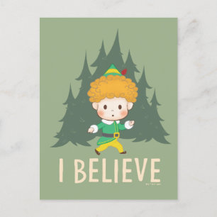 Buddy de Elf Ik Geloof Feestdagenkaart