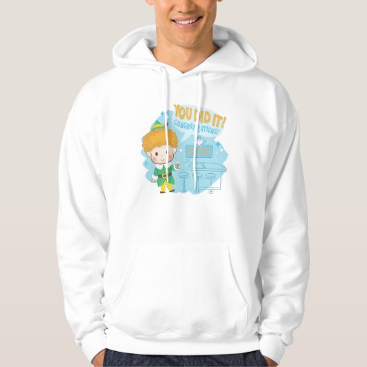 Buddy de Elf, je hebt het gedaan! Felicitatie! Hoodie (Voorkant)