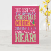 Buddy de Elf | Kerstmis Citaten Kaart (Gele Bloem)