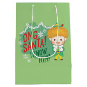 Buddy de Elf OMG Santa! Ik ken hem! Medium Cadeauzakje (Achterkant)