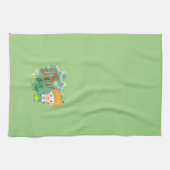 Buddy de Elf OMG Santa! Ik ken hem! Theedoek (Horizontaal)