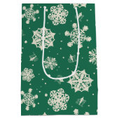 Buddy de Elf Sneeuwvlok Patroon Medium Cadeauzakje (Achterkant)