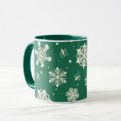 Buddy de Elf Sneeuwvlok Patroon Mok (Voorkant links)