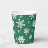 Buddy de Elf Sneeuwvlok Patroon Papieren Bekers (Achterkant)