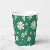 Buddy de Elf Sneeuwvlok Patroon Papieren Bekers (Rechts)