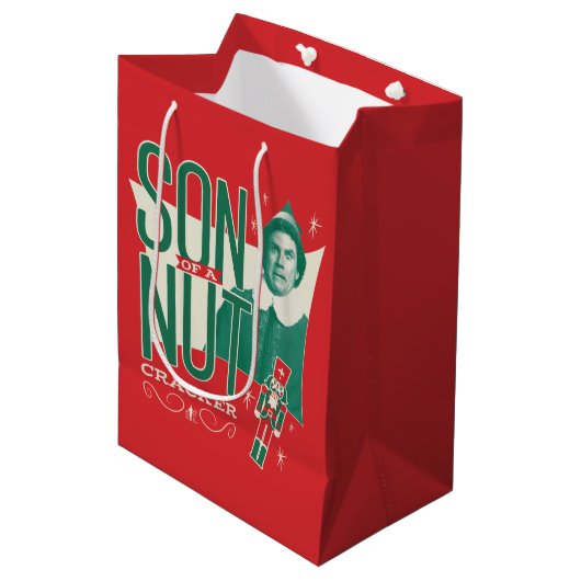 Buddy de Elf, zoon van een notenkraker Medium Cadeauzakje (Voorkant Gekanteld)