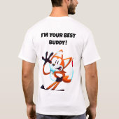 Buddy de ongelukkige vos t-shirt (Achterkant)