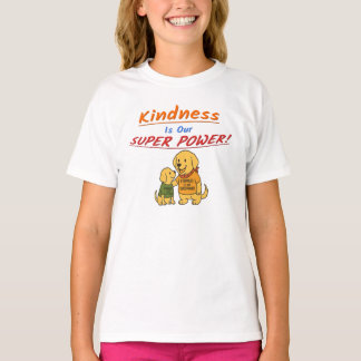 Buddy deelt "Vriendelijkheid is onze superkracht" T-shirt