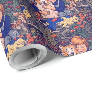 Buddy Jim en Zijne hond van John Rae Cadeaupapier