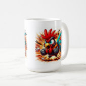 "Buddy the Brilliant Rooster" Mug Koffiemok (Voorkant rechts)