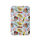 Buddy the Elf and Santa North Pole Pattern Badmat (Voorkant Verticaal)