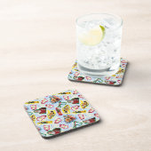 Buddy the Elf and Santa North Pole Pattern Bier Onderzetter (Rechterzijde)