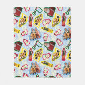 Buddy the Elf and Santa North Pole Pattern Fleece Deken (Voorkant)