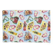 Buddy the Elf and Santa North Pole Pattern Kussensloop (Voorkant)