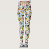 Buddy the Elf and Santa North Pole Pattern Leggings (Voorkant)