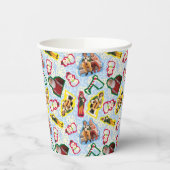 Buddy the Elf and Santa North Pole Pattern Papieren Bekers (Links)
