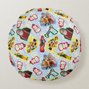 Buddy the Elf and Santa North Pole Pattern Rond Kussen
