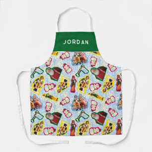 Buddy the Elf and Santa North Pole Pattern Schort