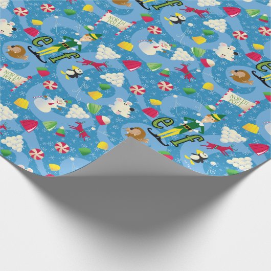 Buddy the Elf Cartoon Pattern Cadeaupapier (Hoek)